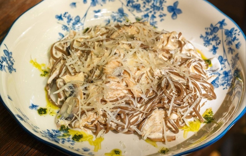 Гречневая лапша с уткой